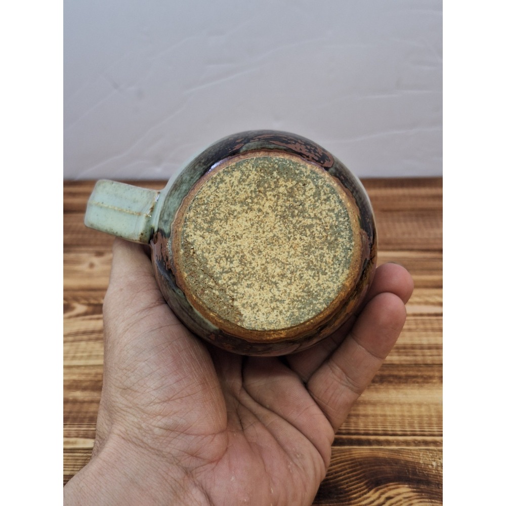 VTG Japanese Speckled Stoneware Mug 70s Boho Vibe Fall Forest - Picture 7 of 9